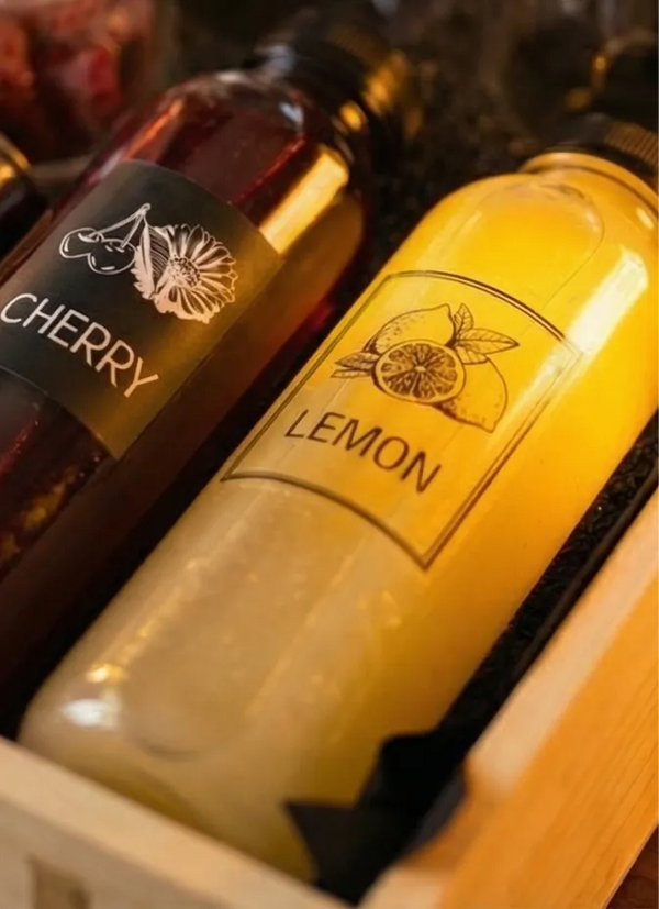 Сироп от череша и натурален фреш лимон